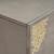 Bufet cu raft Gri și Aur 80 x 33 x 75 cm Lemn de mango solid GartenMobel Dekor
