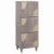 Bufet cu raft Gri și Aur 40 x 33 x 110 cm Lemn de mango solid GartenMobel Dekor