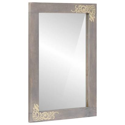 Oglindă pentru baie cu oglindă Gri 70 x 50 x 2,5 cm GartenMobel Dekor