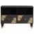 Cabinet TV cu sertar Negru 70 x 33 x 46 cm Lemn de mango solid GartenMobel Dekor