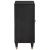 Bufet Negru 60 x 33 x 75 cm Lemn de mango solid GartenMobel Dekor