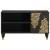 Cabinet TV cu raft Negru 80 x 33 x 46 cm Lemn de mango solid GartenMobel Dekor