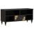 Cabinet TV cu sertar Negru 100 x 33 x 46 cm Lemn de mango solid GartenMobel Dekor