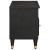 Cabinet TV cu sertar Negru 100 x 33 x 46 cm Lemn de mango solid GartenMobel Dekor