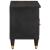 Cabinet TV cu sertar Negru 80 x 33 x 46 cm Lemn de mango solid GartenMobel Dekor