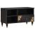Cabinet TV cu sertar Negru 80 x 33 x 46 cm Lemn de mango solid GartenMobel Dekor