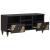 Cabinet TV cu sertar Negru 100 x 33 x 46 cm Lemn de mango solid GartenMobel Dekor