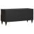 Cabinet TV cu sertar Negru 100 x 33 x 46 cm Lemn de mango solid GartenMobel Dekor