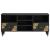 Cabinet TV cu sertar Negru 100 x 33 x 46 cm Lemn de mango solid GartenMobel Dekor