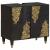 Dulap de chiuvetă Negru 62 x 33 x 58 cm Lemn de mango solid GartenMobel Dekor