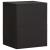 Dulap de perete Negru 38 x 33 x 48 cm Lemn de mango solid GartenMobel Dekor