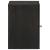 Dulap de perete Negru 38 x 33 x 48 cm Lemn de mango solid GartenMobel Dekor