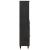 Dulap de Baie Negru 38 x 33 x 160 cm Lemn de mango solid GartenMobel Dekor