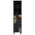 Dulap de Baie Negru 38 x 33 x 160 cm Lemn de mango solid GartenMobel Dekor