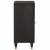 Bufet cu raft cu ușă Negru 40 x 33 x 75 cm Lemn de mango solid GartenMobel Dekor