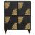 Bufet cu raft cu ușă Negru 60 x 33 x 75 cm Lemn de mango solid GartenMobel Dekor