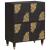 Bufet cu raft cu ușă Negru 60 x 33 x 75 cm Lemn de mango solid GartenMobel Dekor