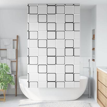 Jaluzea cu rolă de duș 130x240 cm lățime material 126 cm GartenMobel Dekor