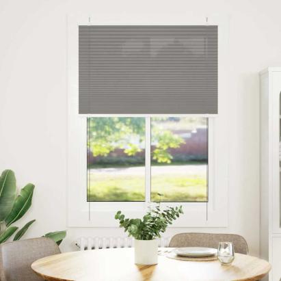 Jaluzea plisată Antracit 100x100 cm Lățime țesătură 99,4 cm GartenMobel Dekor