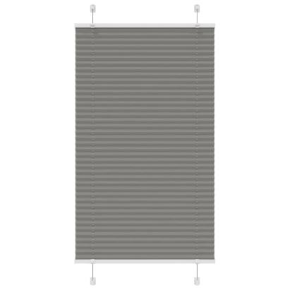 Jaluzea plisată Antracit 75x150 cm Lățime țesătură 74,4 cm GartenMobel Dekor