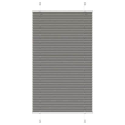 Jaluzea plisată Antracit 80x150 cm Lățime țesătură 79,4 cm GartenMobel Dekor