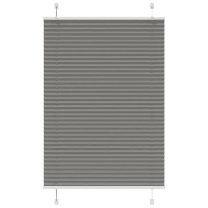 Jaluzea plisată Antracit 95x150 cm Lățime țesătură 94,4 cm GartenMobel Dekor