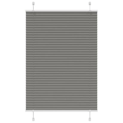 Jaluzea plisată Antracit 100x150 cm Lățime țesătură 99,4 cm GartenMobel Dekor
