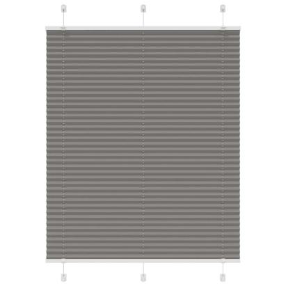 Jaluzea plisată Antracit 110x150 cm Lățime țesătură 109,4 cm GartenMobel Dekor