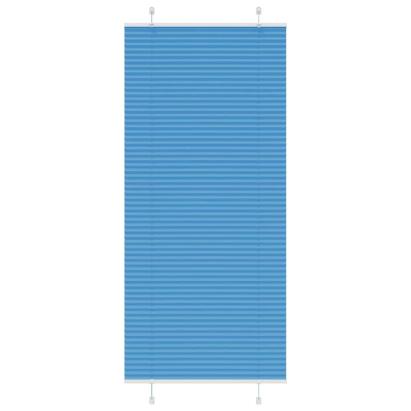 Jaluzea plisată Albastru 85x200 cm Lățime țesătură 84,4 cm GartenMobel Dekor