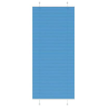 Jaluzea plisată Albastru 90x200 cm Lățime țesătură 89,4 cm GartenMobel Dekor