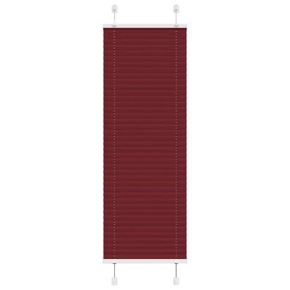 Jaluzea plisată Bordeaux Roșu 45x100 cm Lățime țesătură 44,4 cm GartenMobel Dekor