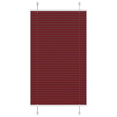 Jaluzea plisată Bordeaux Roșu 75x100 cm Lățime țesătură 74,4 cm GartenMobel Dekor