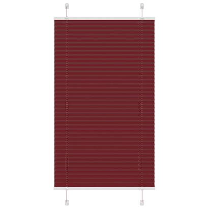 Jaluzea plisată Bordeaux Roșu 80x100 cm Lățime țesătură 79,4 cm GartenMobel Dekor
