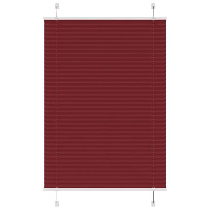 Jaluzea plisată Bordeaux Roșu 85x100 cm Lățime țesătură 84,4 cm GartenMobel Dekor