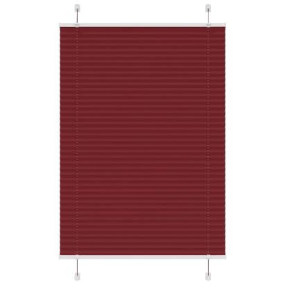 Jaluzea plisată Bordeaux Roșu 100x100 cm Lățime țesătură 99,4 cm GartenMobel Dekor