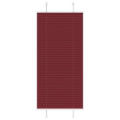 Jaluzea plisată Bordeaux Roșu 55x150 cm Lățime țesătură GartenMobel Dekor