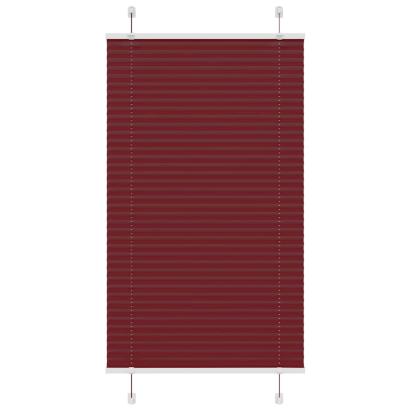 Jaluzea plisată Bordeaux Roșu 75x150 cm Lățime țesătură 74,4 cm GartenMobel Dekor