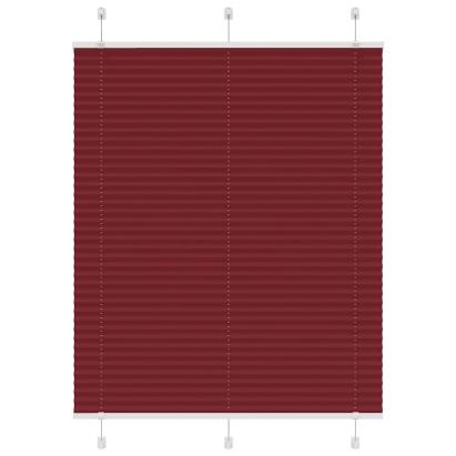 Jaluzea plisată Bordeaux Roșu 80x150 cm Lățime țesătură 79,4 cm GartenMobel Dekor