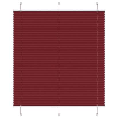 Jaluzea plisată Bordeaux Roșu 120x150 cm Lățime țesătură GartenMobel Dekor