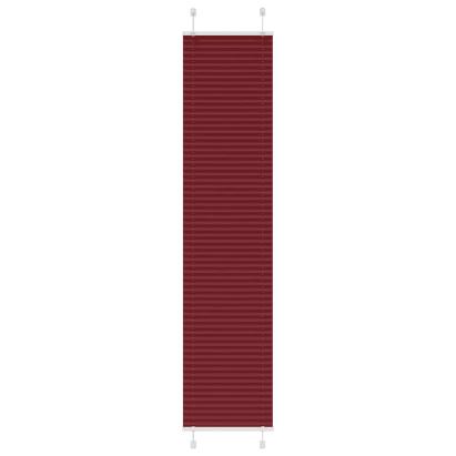 Jaluză plisată Bordeaux Roșu 50x200 cm Lățime țesătură 49,4 cm GartenMobel Dekor
