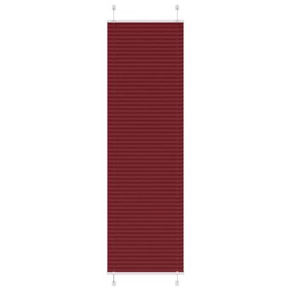Jaluză plisată Bordeaux Roșu 55x200 cm Lățime țesătură 54,4 cm GartenMobel Dekor