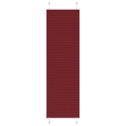 Jaluză plisată Bordeaux Roșu 60x200 cm Lățime țesătură 59,4 cm GartenMobel Dekor