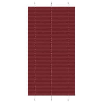 Jaluzea plisată Bordeaux Roșu 110x200 cm Lățime țesătură GartenMobel Dekor
