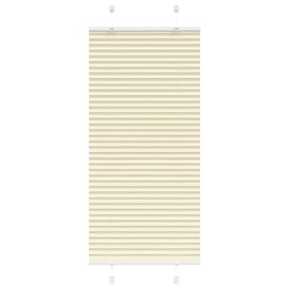 Jaluzea plisată Crem 60x100 cm Lățime țesătură 59,4 cm GartenMobel Dekor