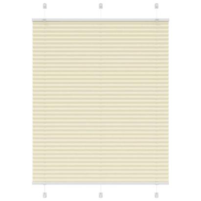 Jaluzea plisată Crem 105x100 cm Lățime țesătură 104,4 cm GartenMobel Dekor