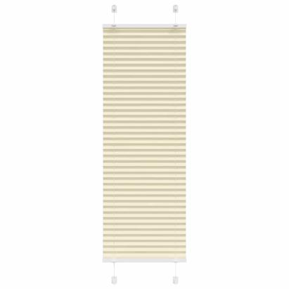 Jaluzea plisată Crem 40x150 cm Lățime țesătură 39,4 cm GartenMobel Dekor