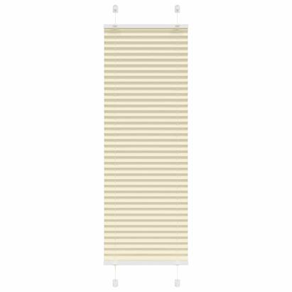 Jaluzea plisată Crem 50x150 cm Lățime țesătură 49,4 cm GartenMobel Dekor