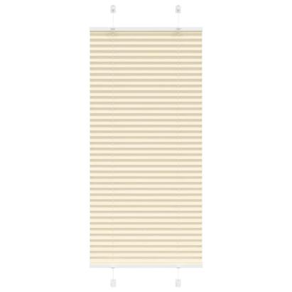 Jaluzea plisată Crem 65x150 cm Lățime țesătură 64,4 cm GartenMobel Dekor