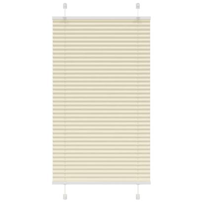 Jaluzea plisată Crem 75x150cm Lățime țesătură 74,4 cm GartenMobel Dekor