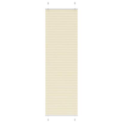 Jaluză plisată Crem 55x200 cm Lățime țesătură 54,4 cm GartenMobel Dekor